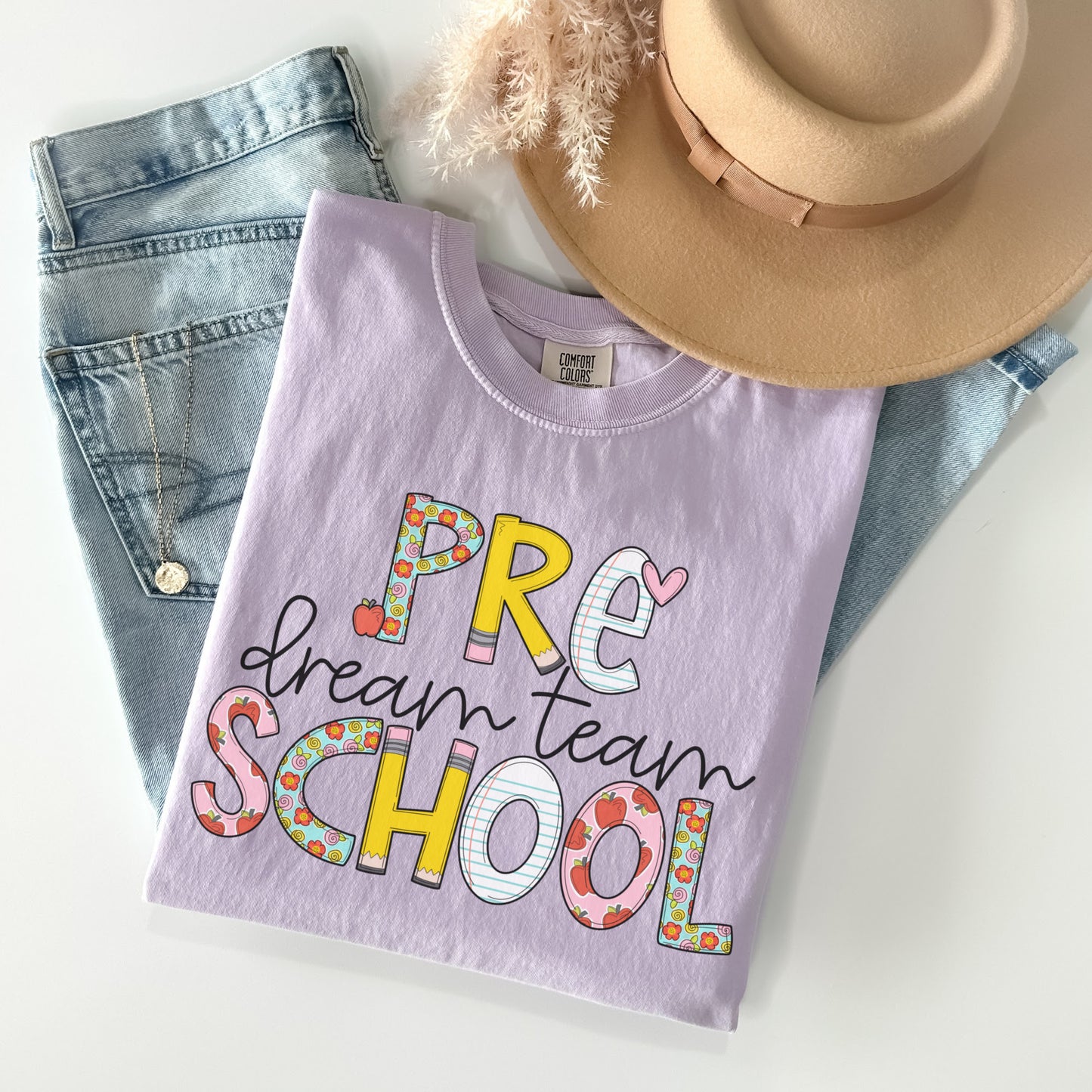 Comfort Colors® 'Back to School' Preschool Dream Team Shirt