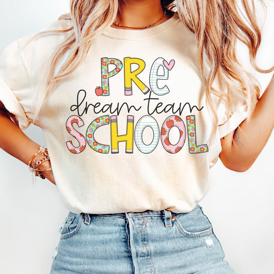 Comfort Colors® 'Back to School' Preschool Dream Team Shirt