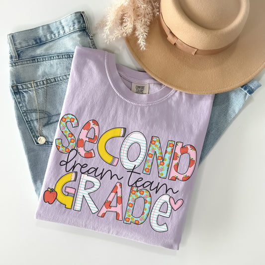 Comfort Colors® 'Back to School' Second Grade Dream Team Shirt