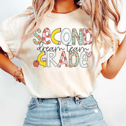 Comfort Colors® 'Back to School' Second Grade Dream Team Shirt