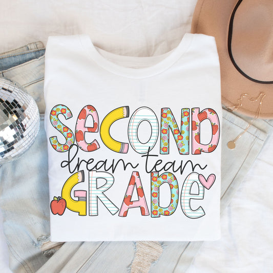 'Back to School' Second Grade Dream Team Shirt