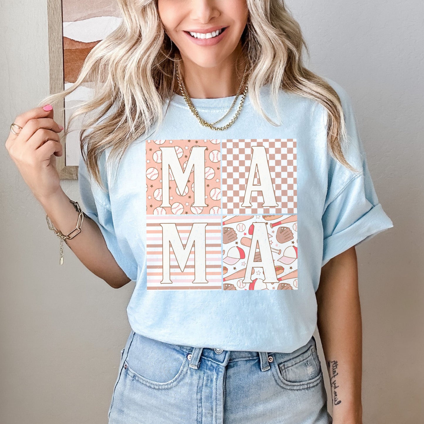 Comfort Colors® Baseball Mama Square Shirt