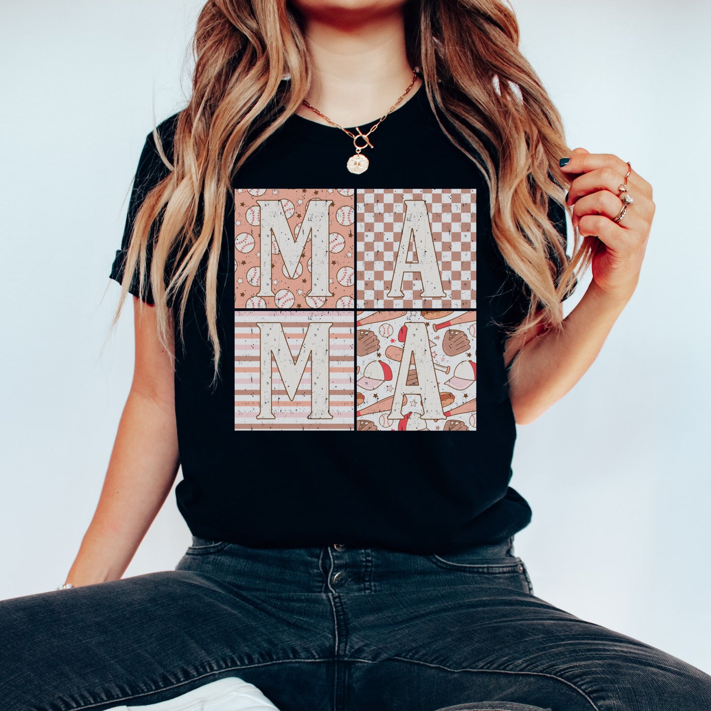 Mama Baseball Square Shirt