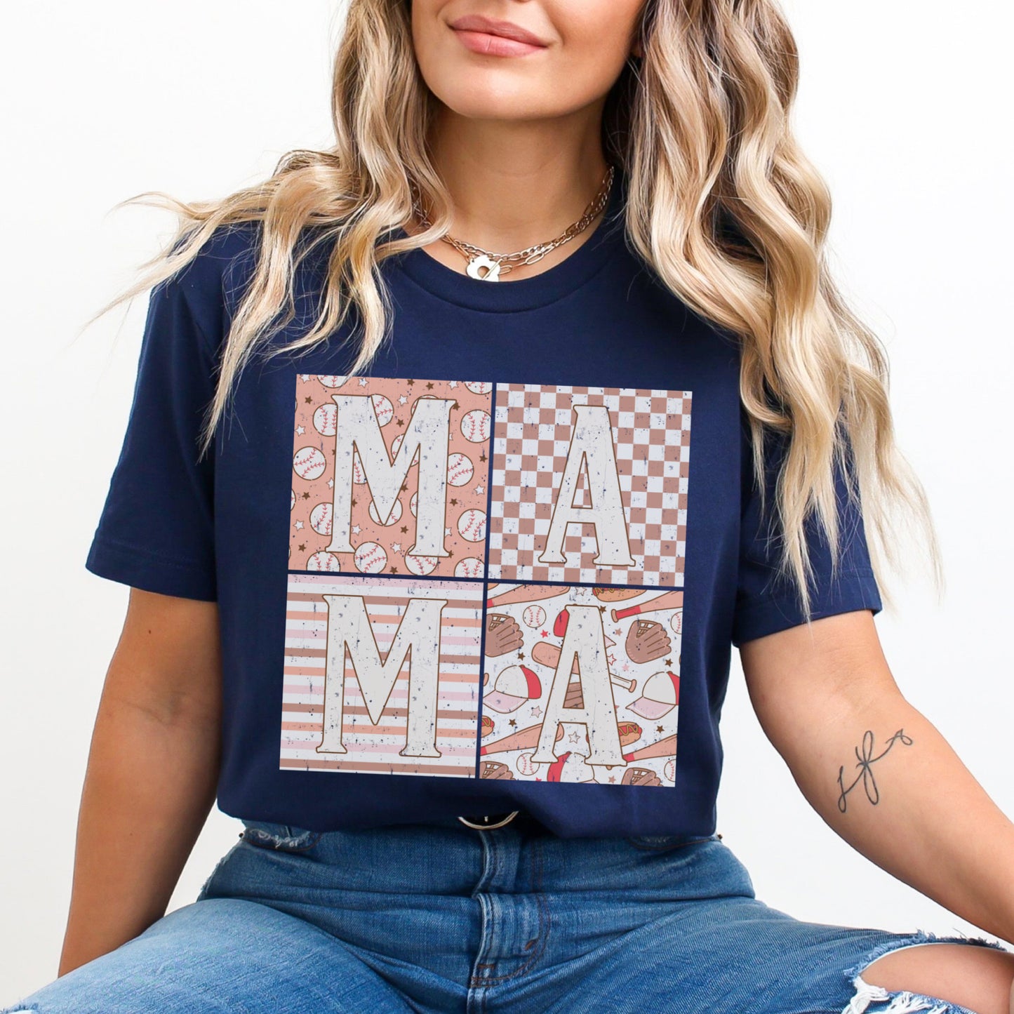 Mama Baseball Square Shirt