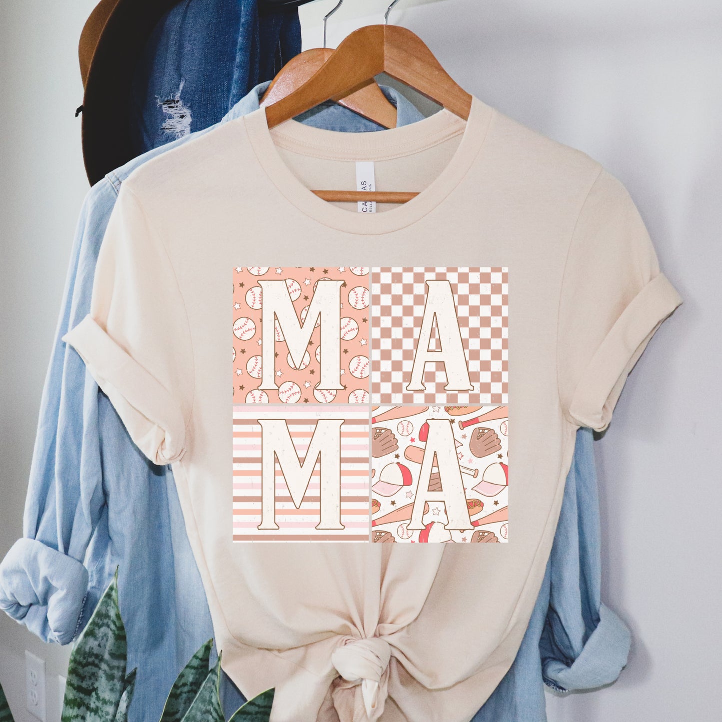 Mama Baseball Square Shirt