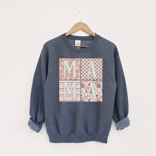 Baseball Mama Square Sweatshirt