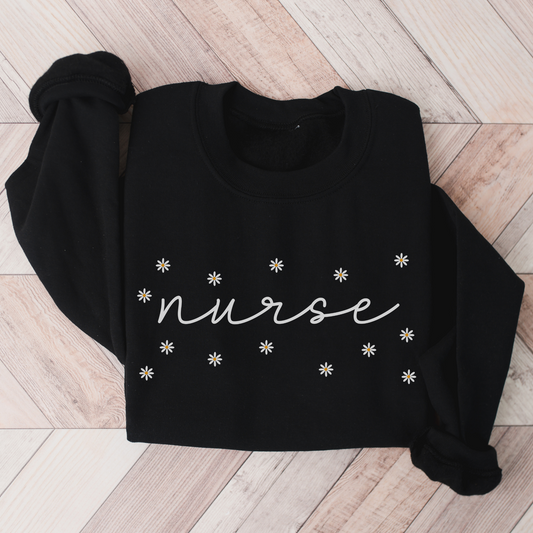 Daisies Nurse Sweatshirt