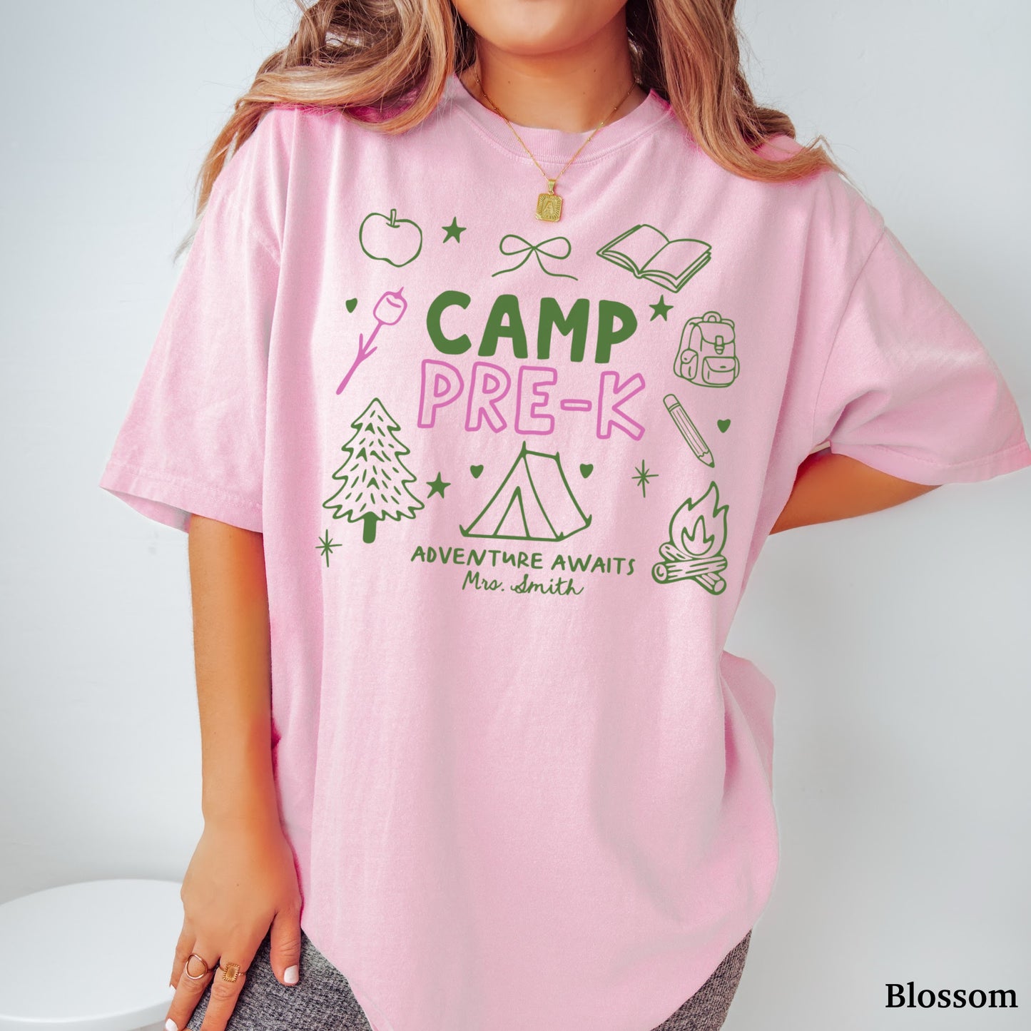 Personalized Camp Pre-K Teacher Shirt