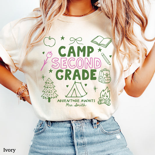 Personalized Second Grade Teacher Shirt