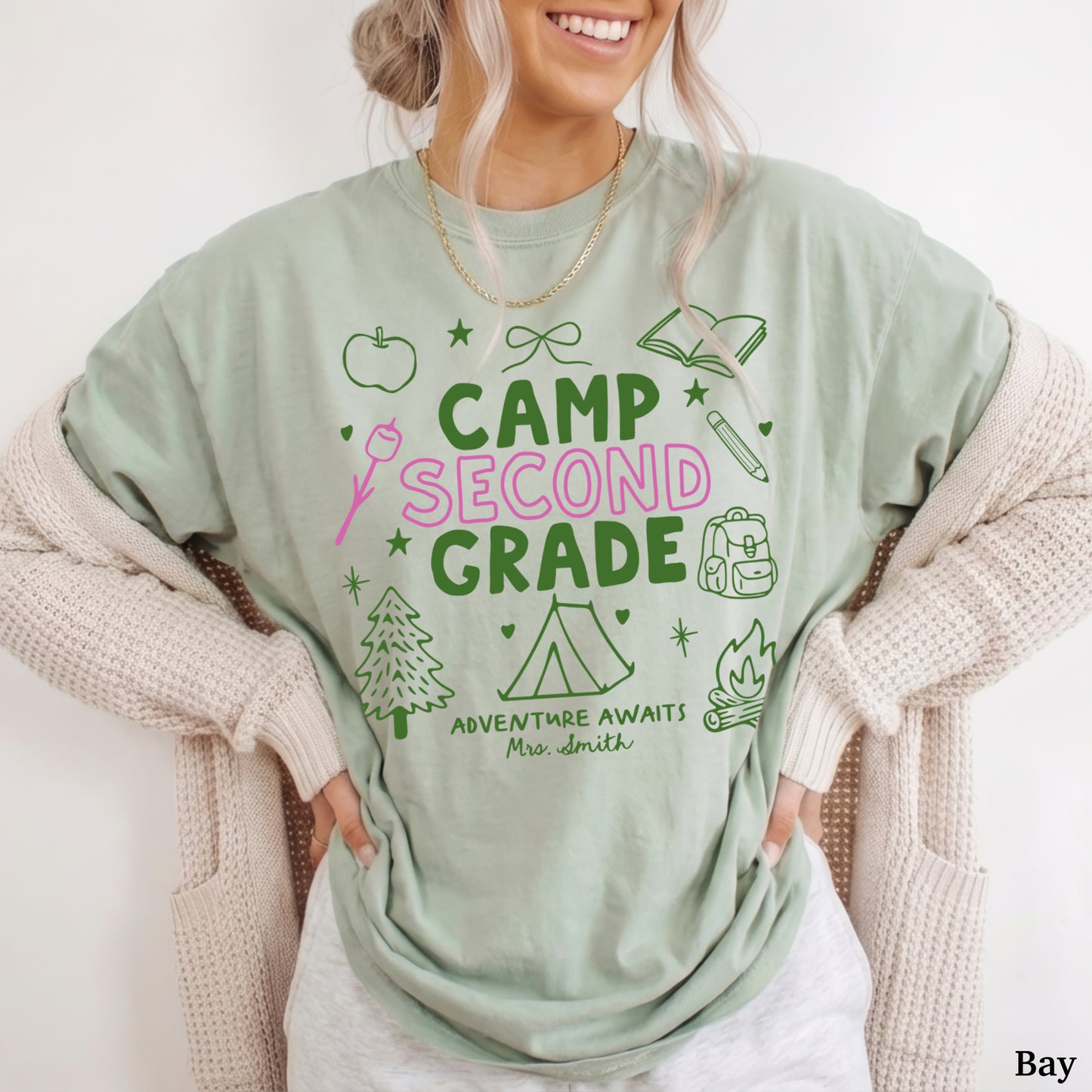 Personalized Second Grade Teacher Shirt