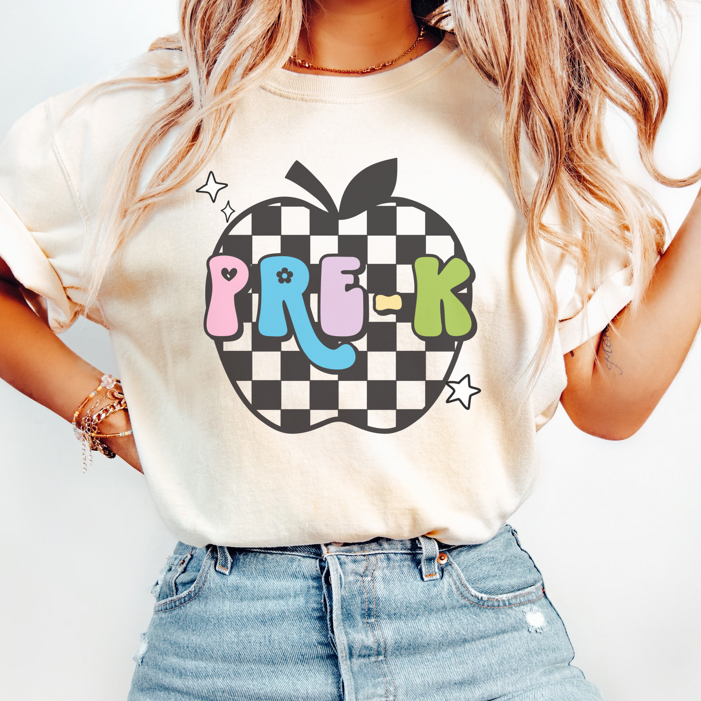 Comfort Colors® 'Checkered Apple' Pre-K Shirt