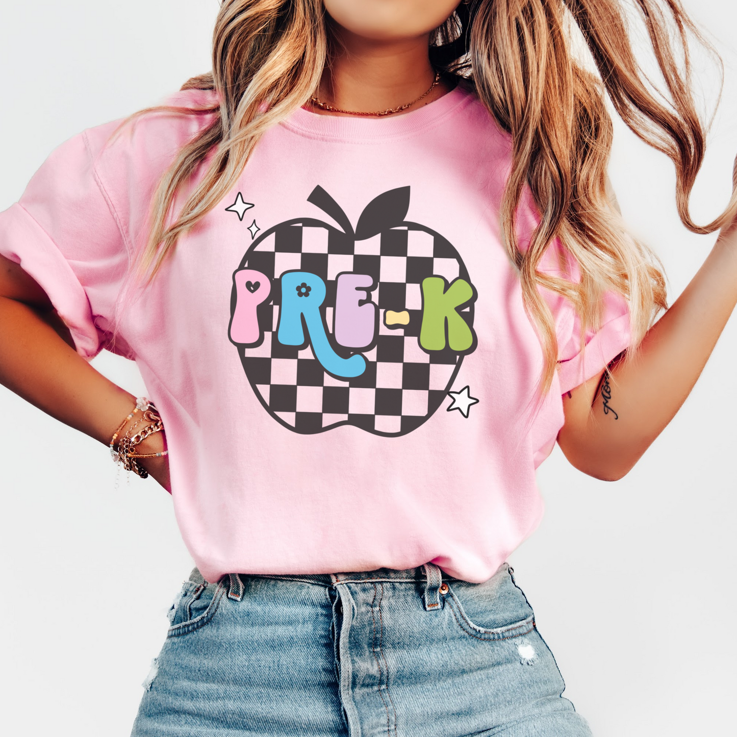 Comfort Colors® 'Checkered Apple' Pre-K Shirt