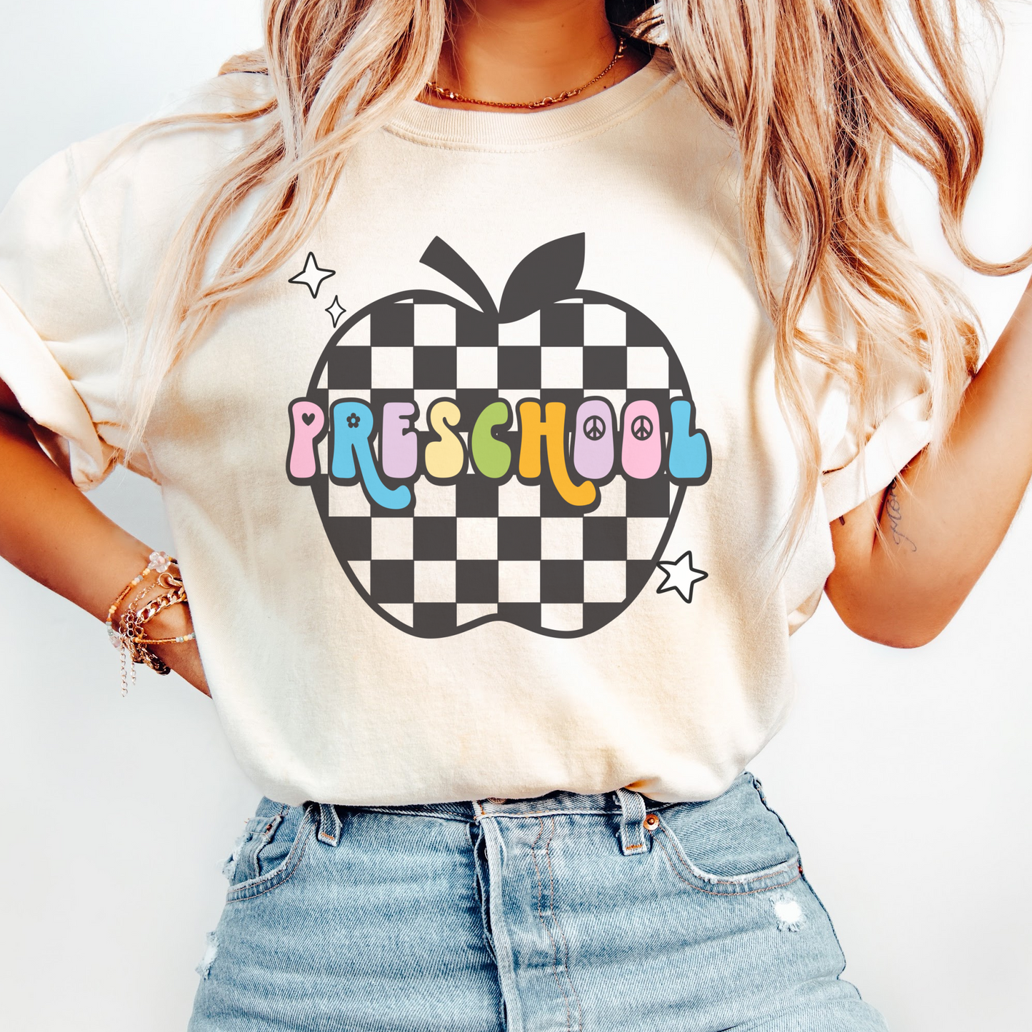 Comfort Colors® 'Checkered Apple' Preschool Shirt