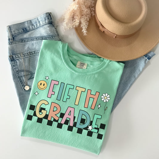 Comfort Colors® 'Checkered' Fifth Grade Shirt