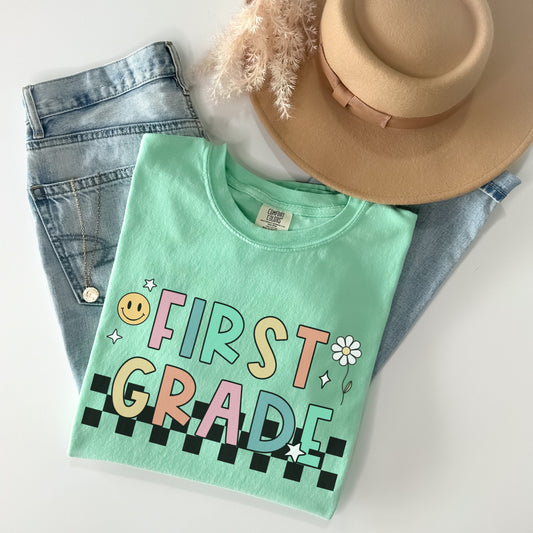 Comfort Colors® 'Checkered' First Grade Shirt