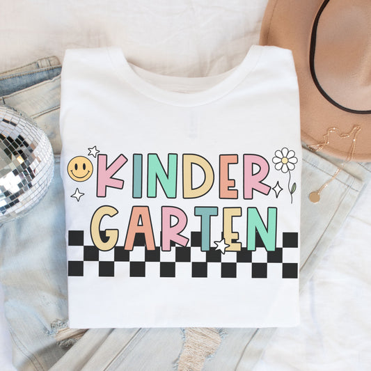 'Checkered' Kindergarten Shirt