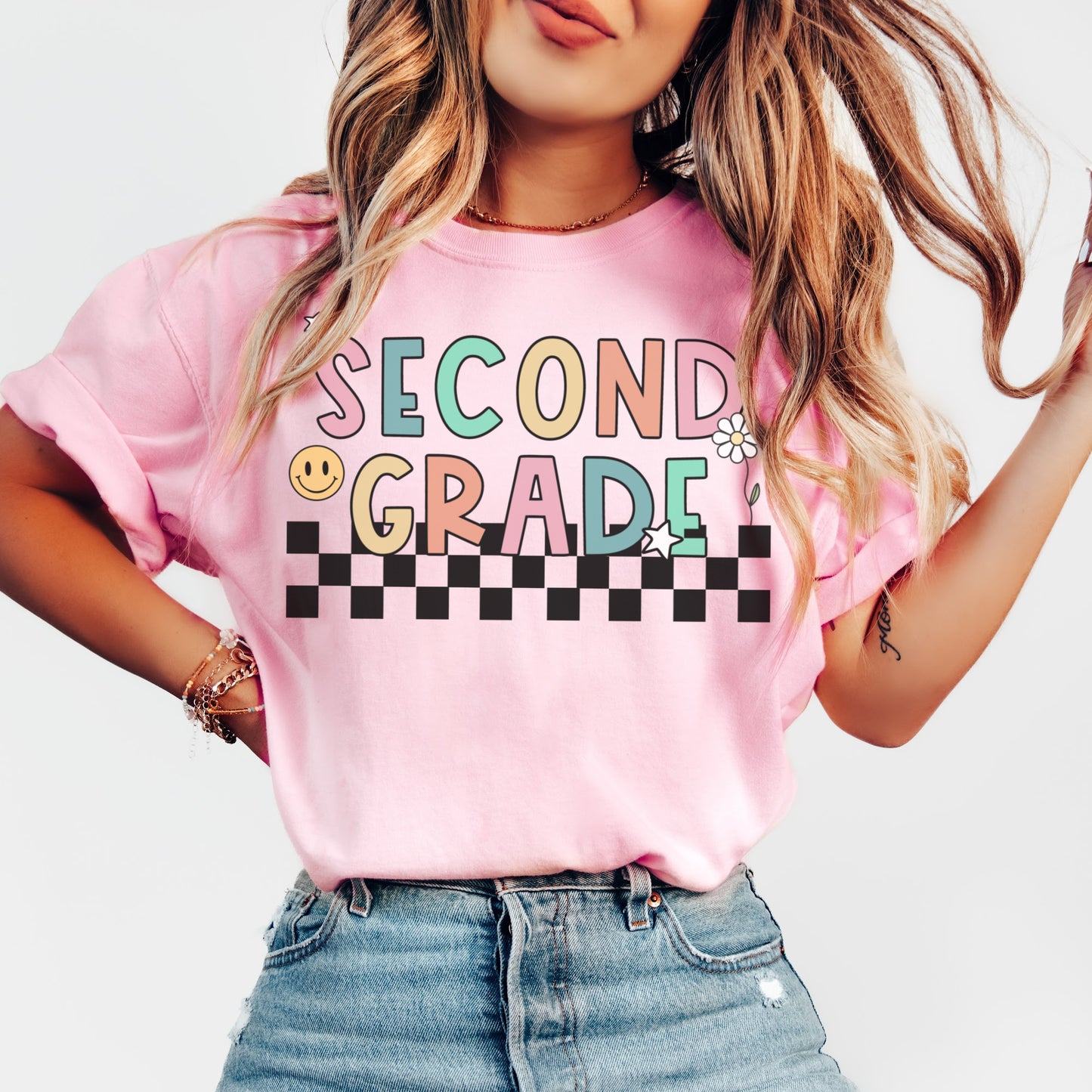 Comfort Colors® 'Checkered' Second Grade Shirt