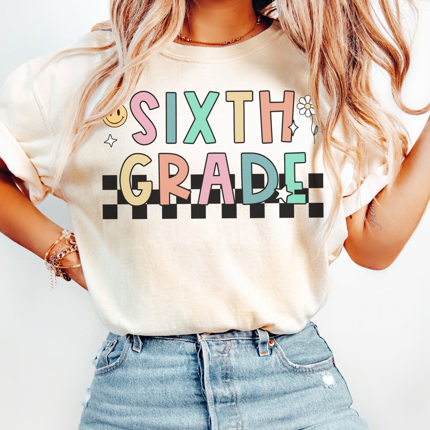 Comfort Colors® 'Checkered' Sixth Grade Shirt