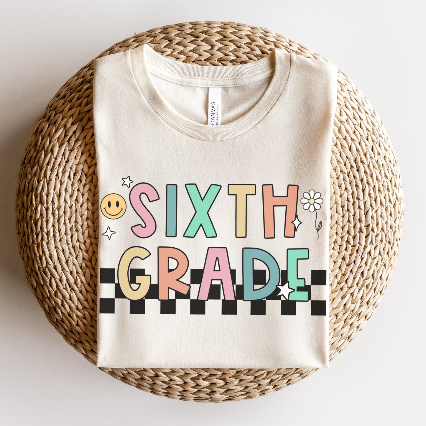 'Checkered' Sixth Grade Shirt