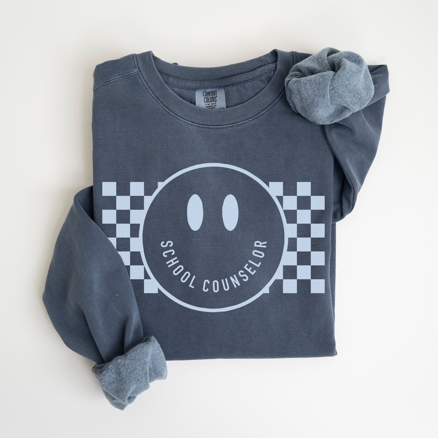 Checkered Smile School Counselor Sweatshirt