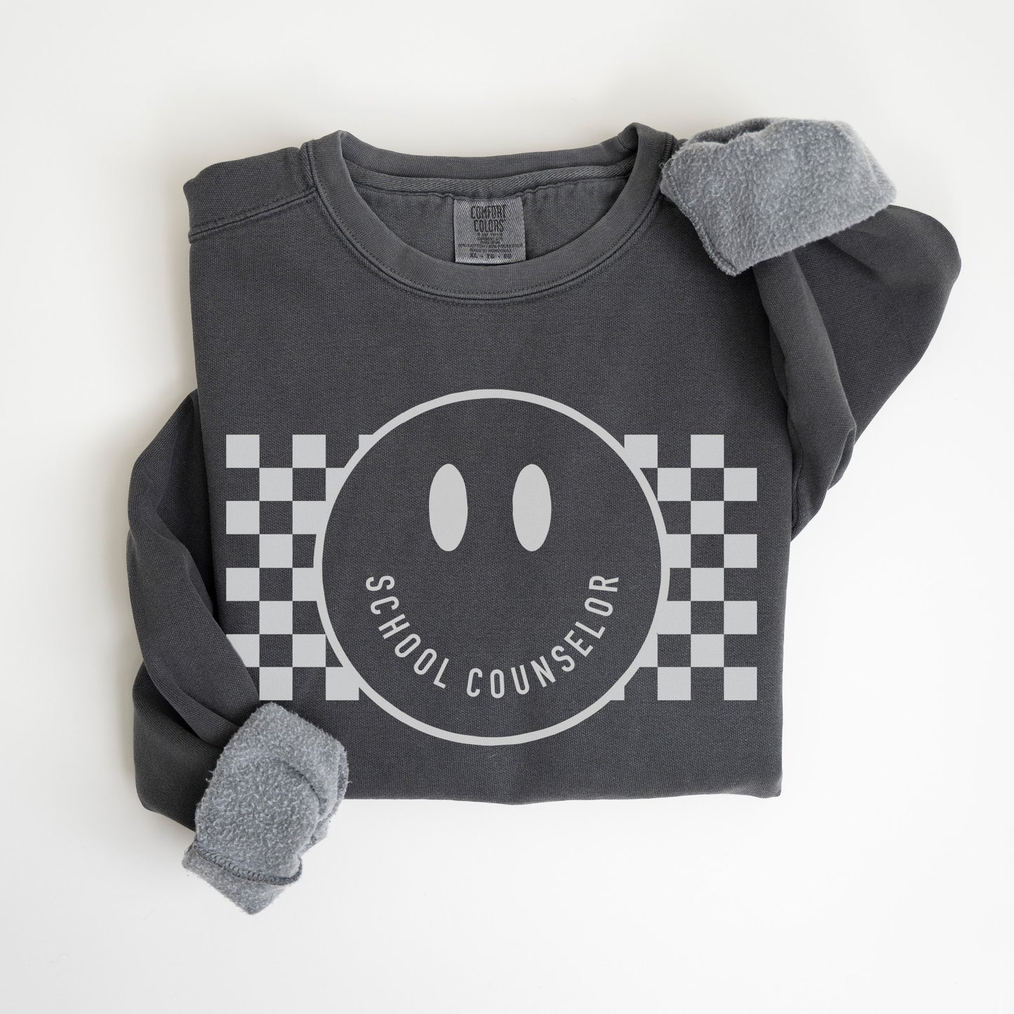 Checkered Smile School Counselor Sweatshirt