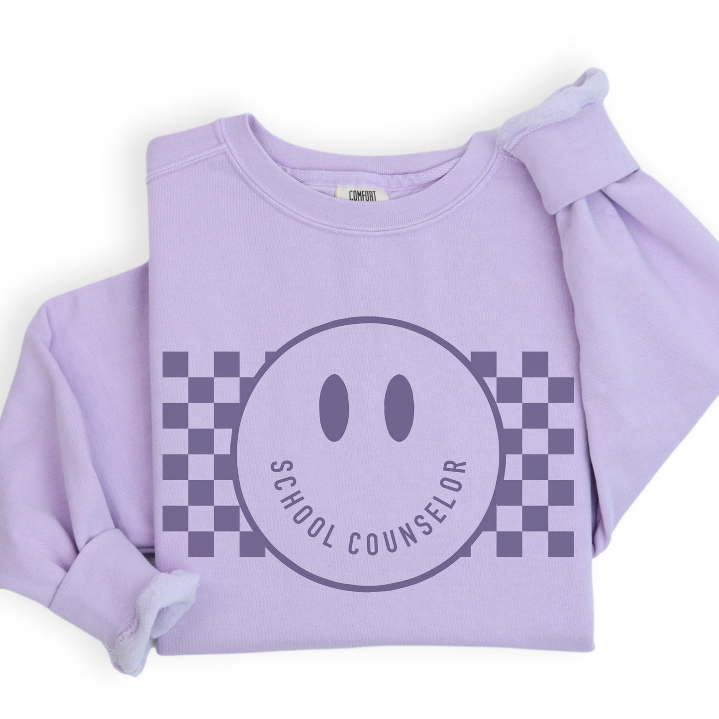 Checkered Smile School Counselor Sweatshirt