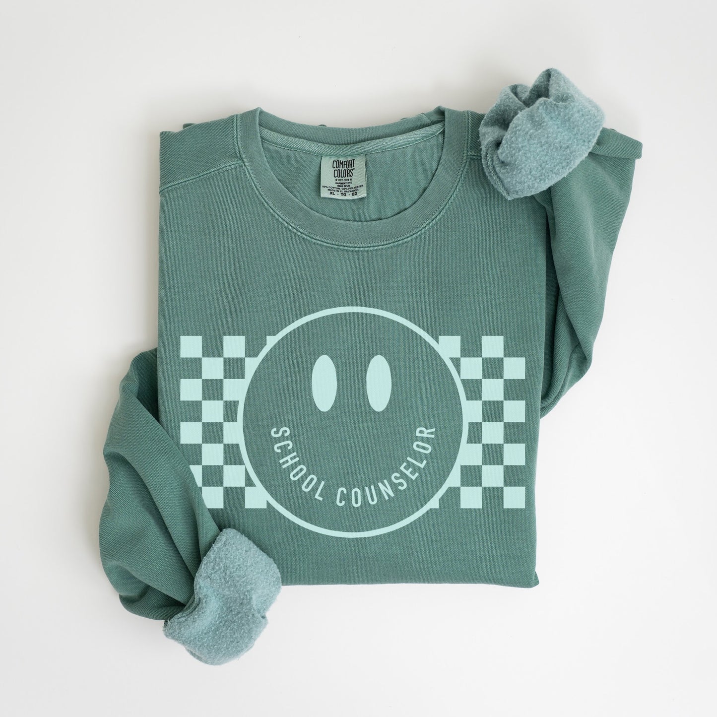 Checkered Smile School Counselor Sweatshirt