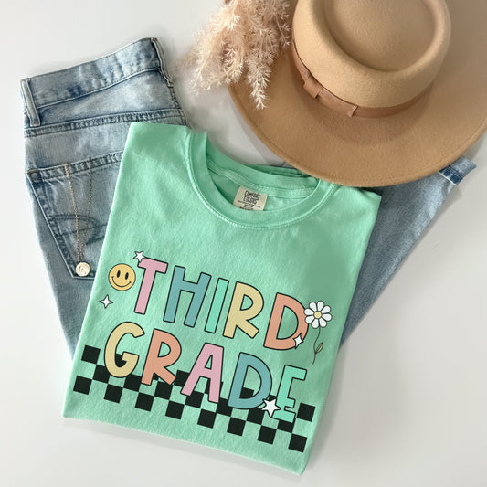 Comfort Colors® 'Checkered' Third Grade Shirt