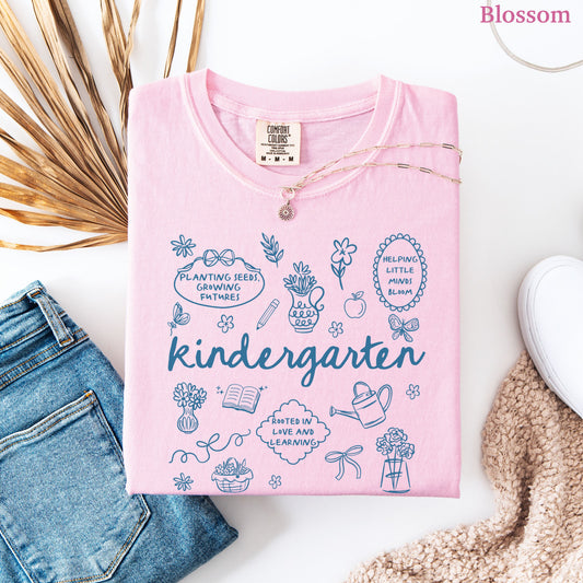 Cottagecore Kindergarten Teacher Shirt
