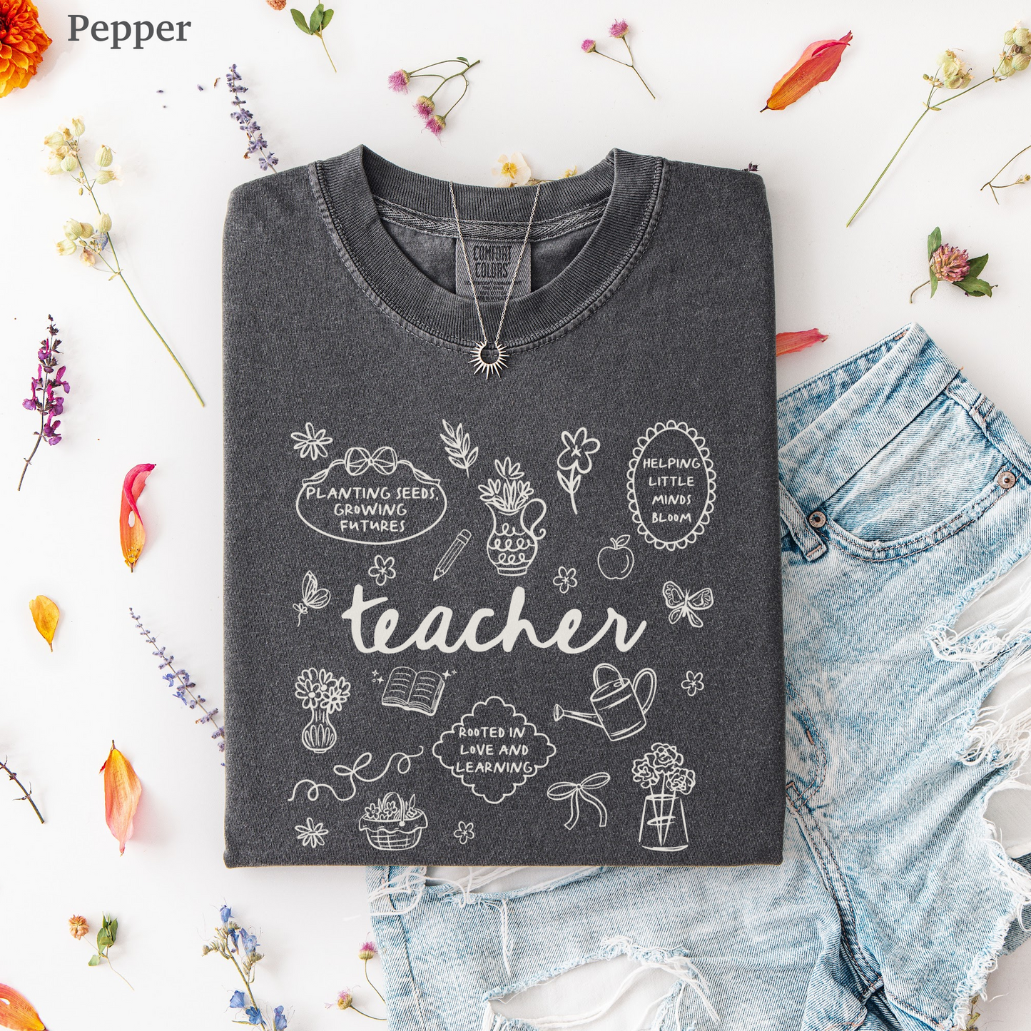 Cottagecore Teacher Shirt
