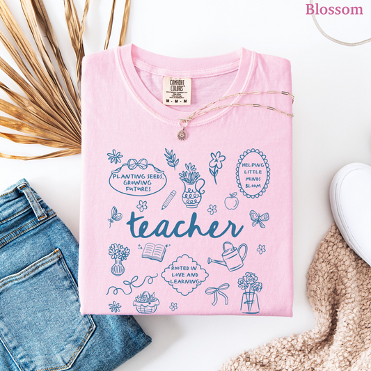 Cottagecore Teacher Shirt