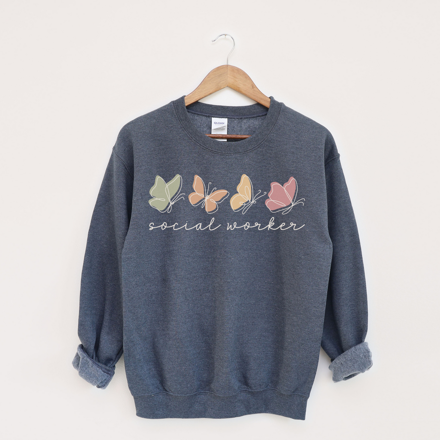 Butterflies Social Worker Sweatshirt