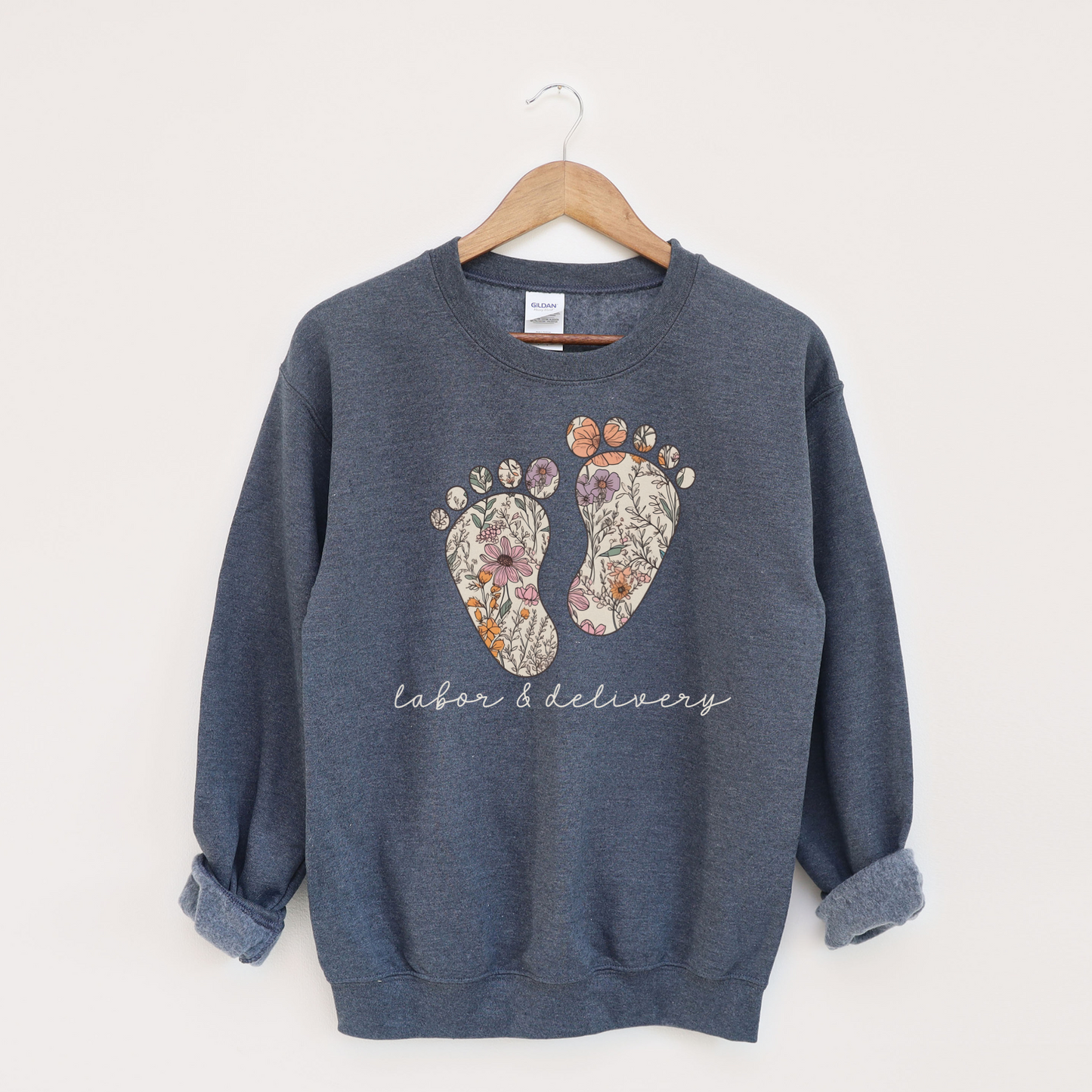 Floral Labor and Delivery Sweatshirt