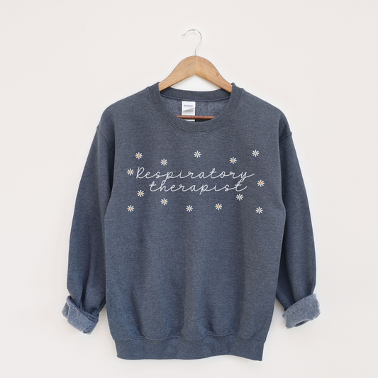 Daisies Respiratory Therapist Sweatshirt