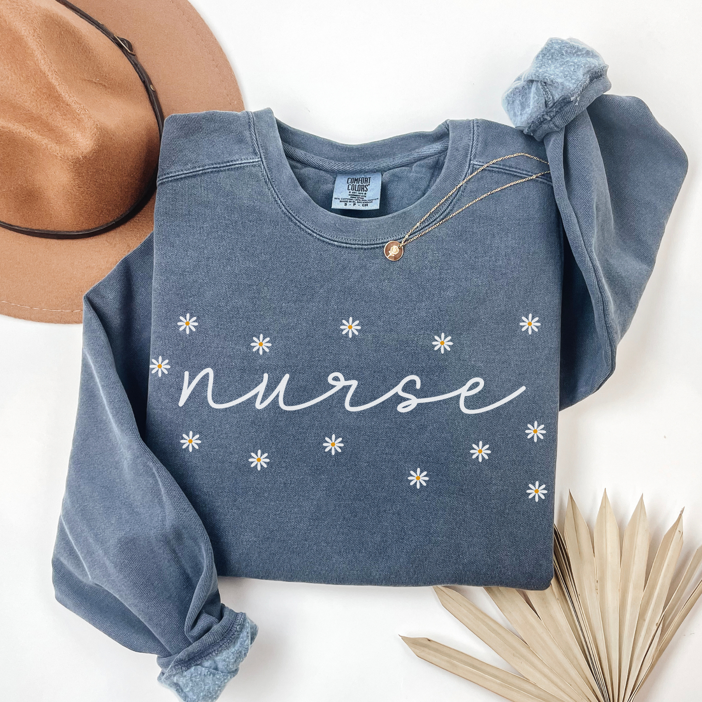 Comfort Colors® Daisies Nurse Sweatshirt