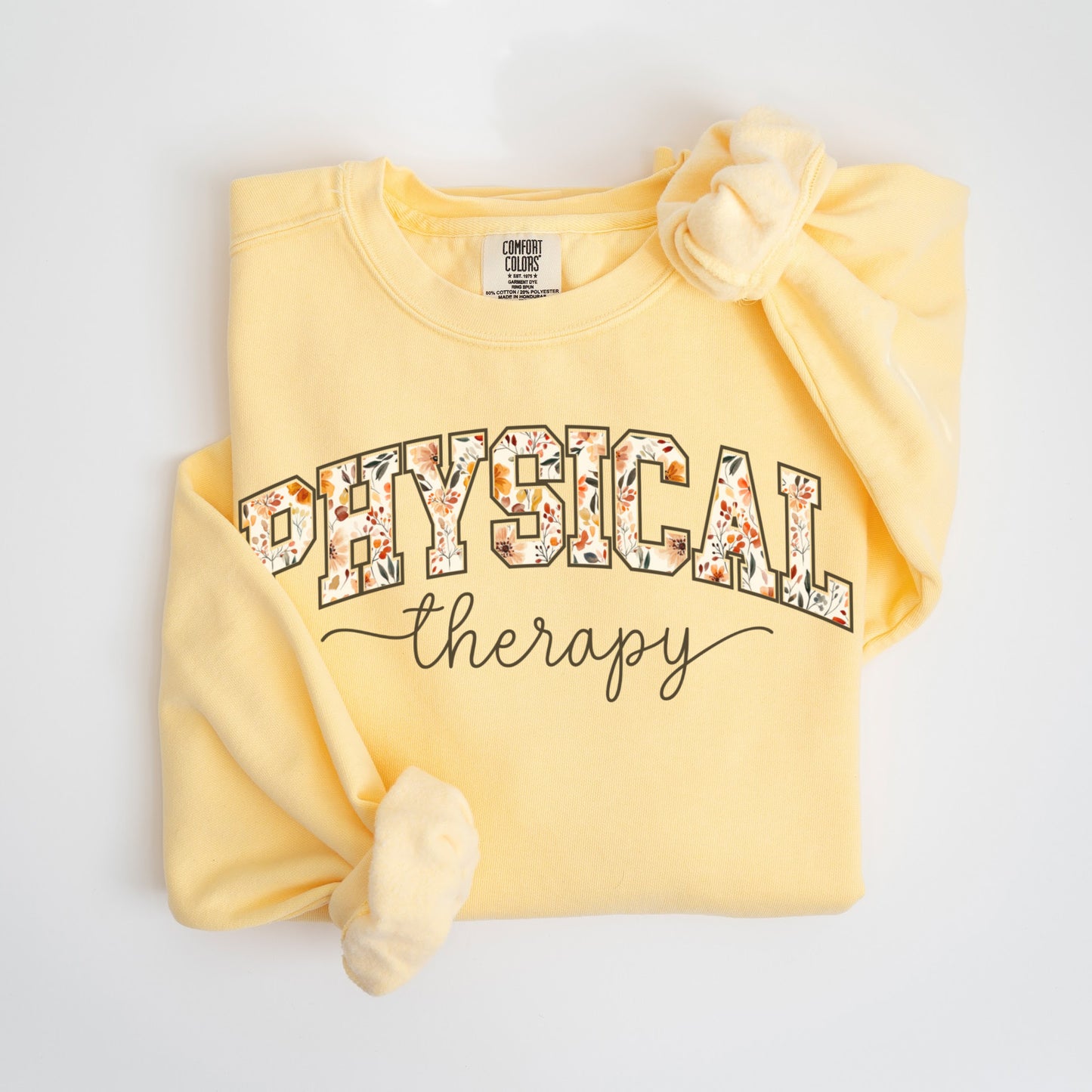 Fall Floral Physical Therapy Sweatshirt