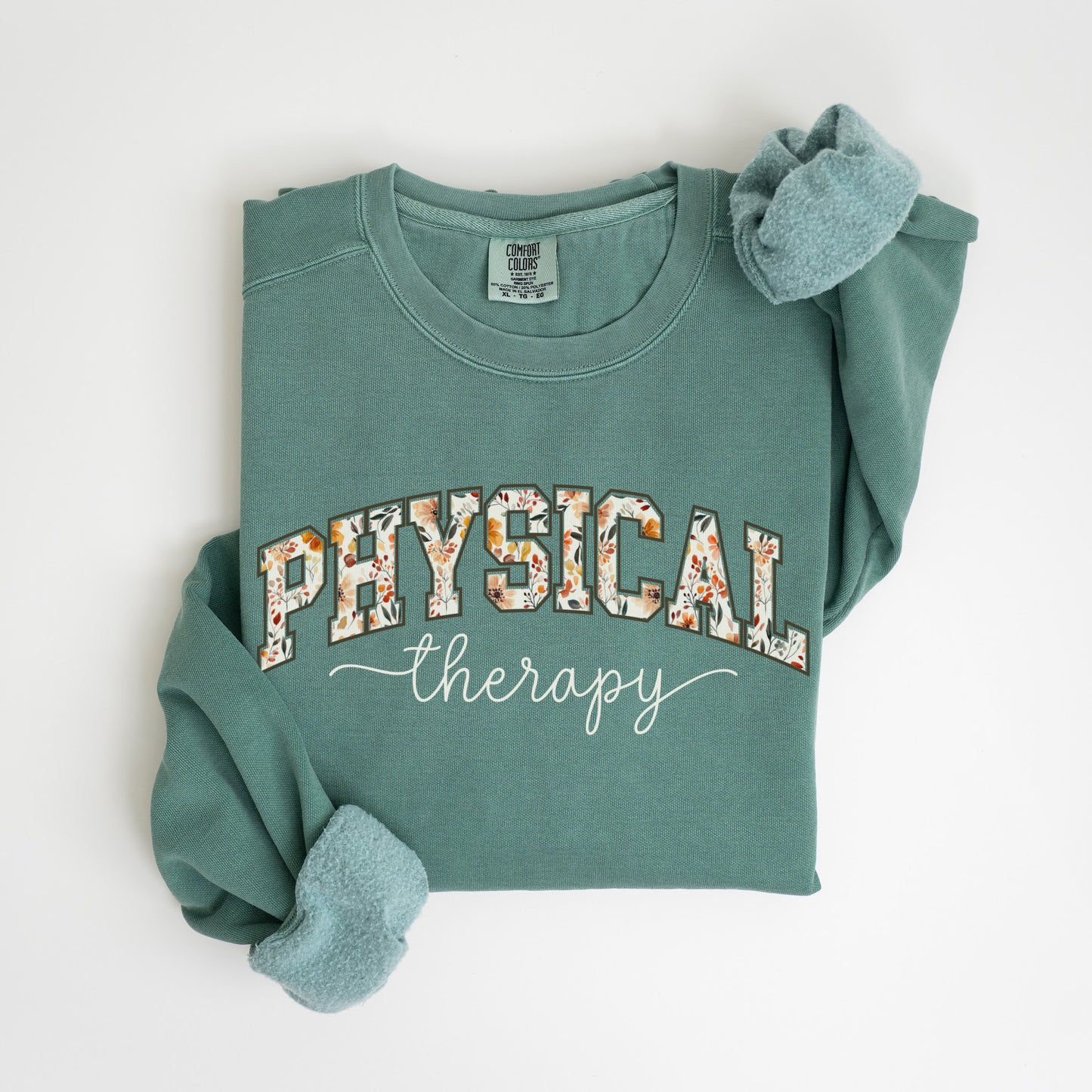 Fall Floral Physical Therapy Sweatshirt