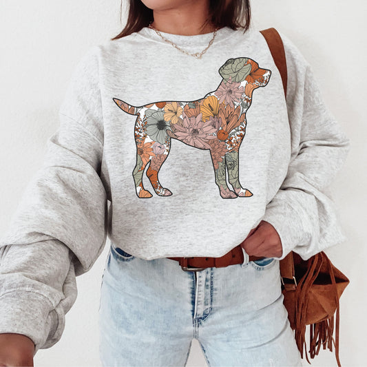 Flower Labrador Retriever Sweatshirt