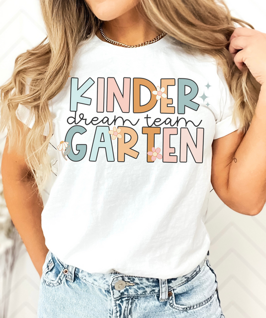 Groovy Kindergarten Dream Team Shirt