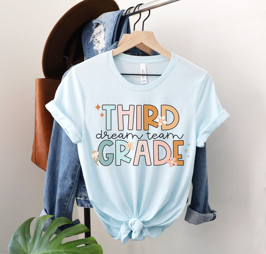 Groovy Third Grade Dream Team Shirt