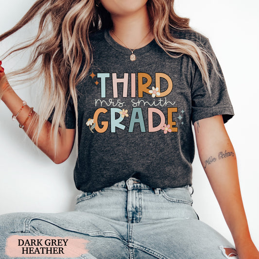 Groovy CUSTOM Third Grade Shirt