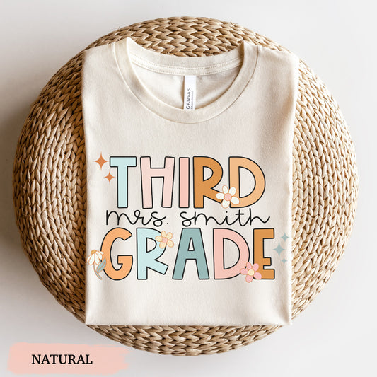 Groovy CUSTOM Third Grade Shirt