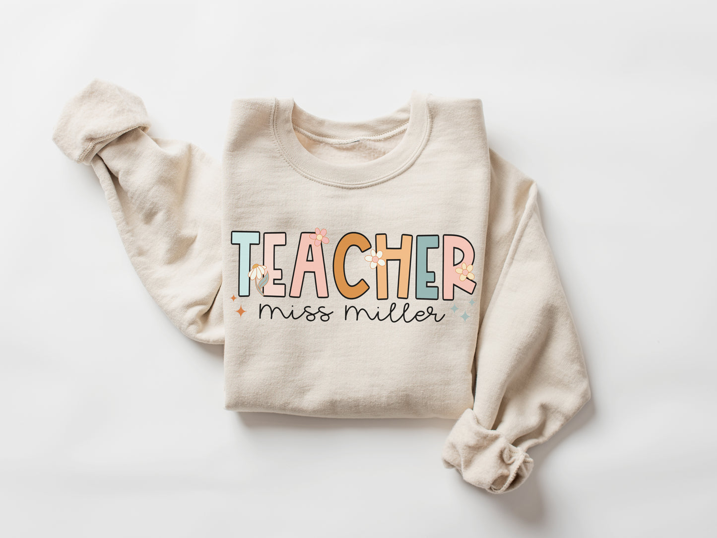 Groovy Custom Teacher Sweatshirt