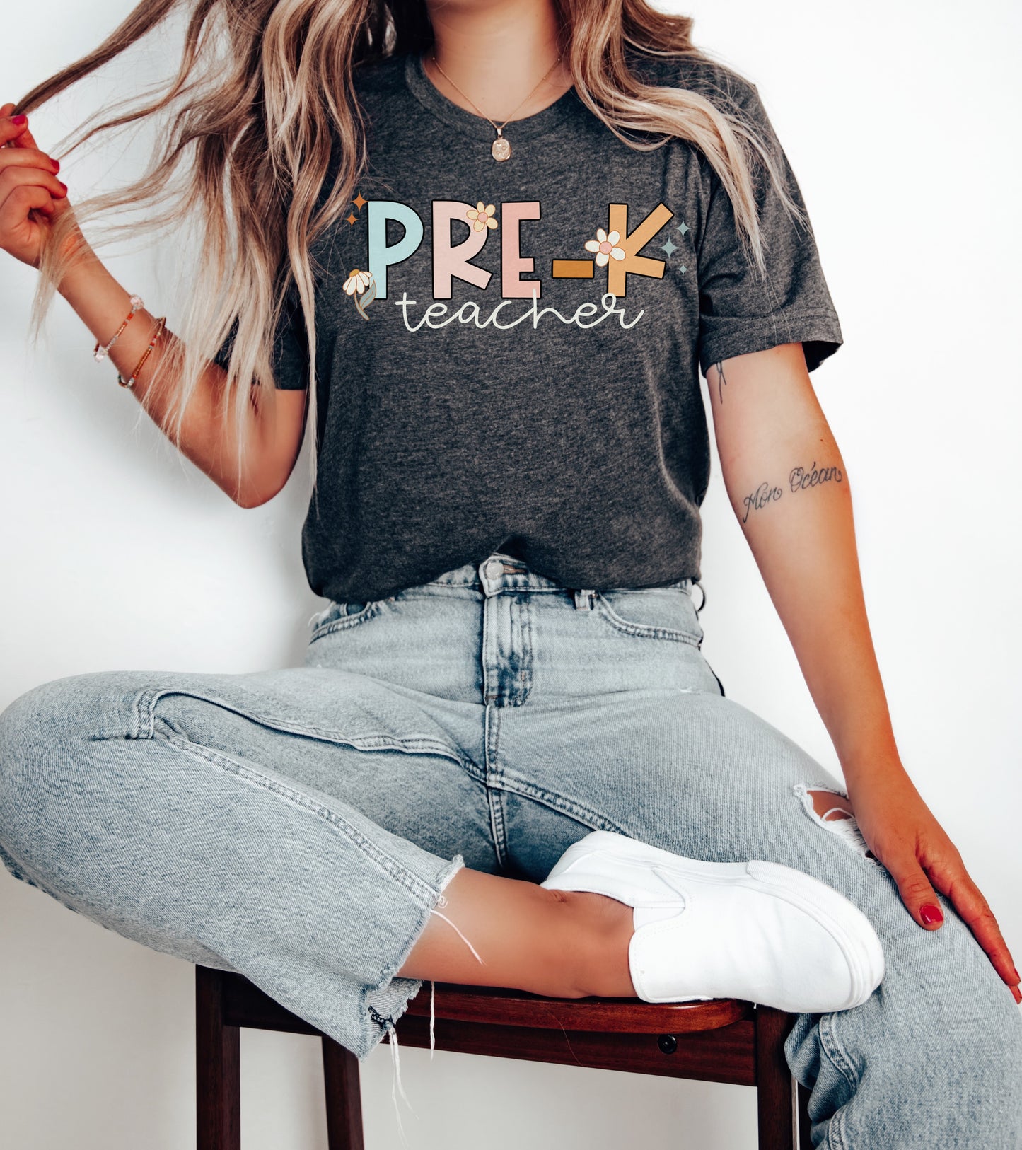 Groovy Pre-K Teacher Shirt