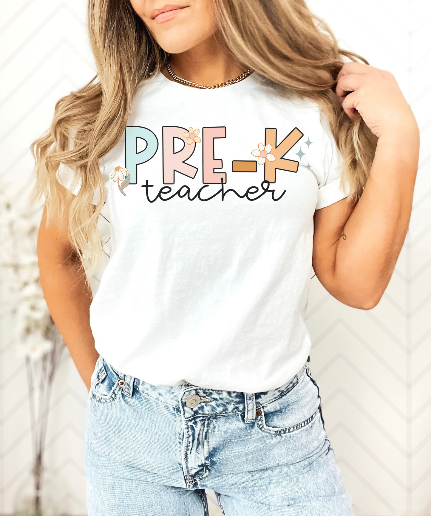 Groovy Pre-K Teacher Shirt