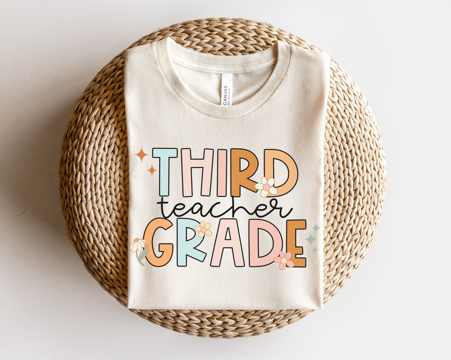 Groovy Third Grade Teacher Shirt