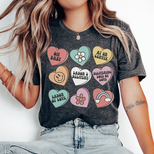 Heart Candy Labor and Delivery Shirt