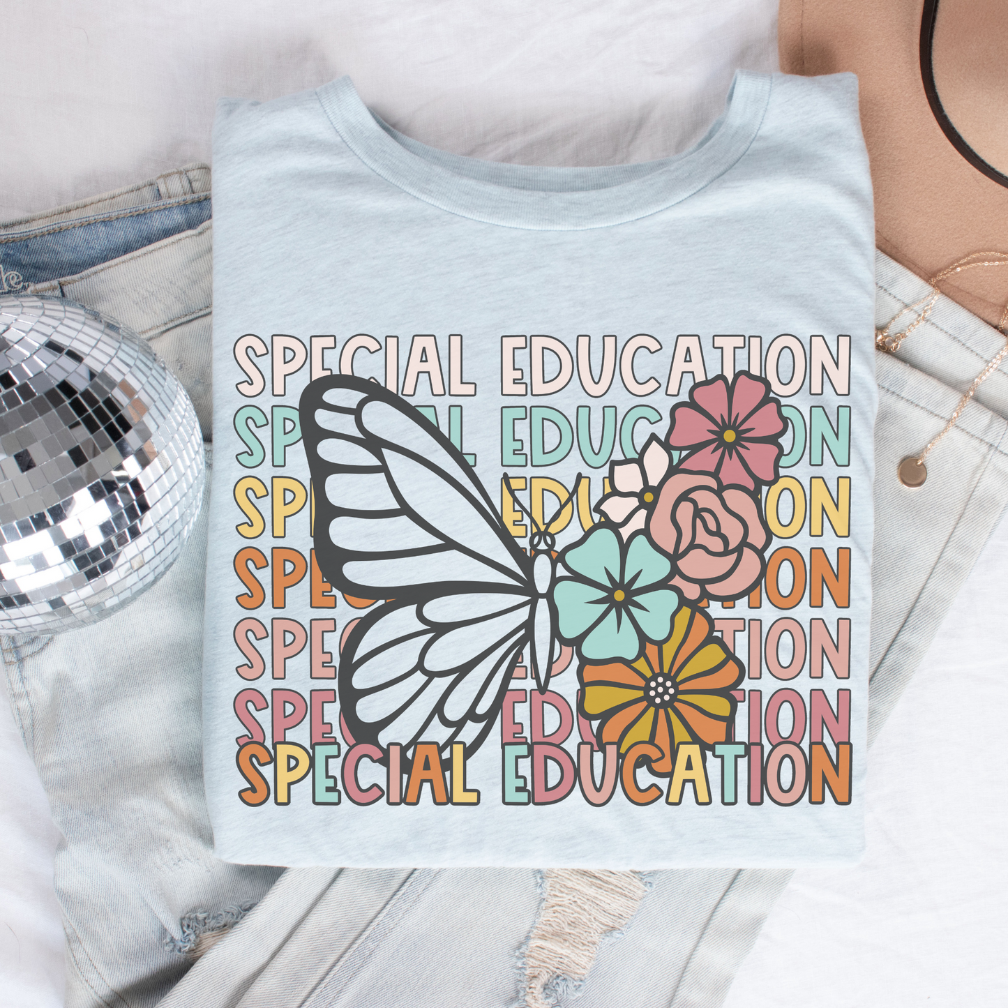 Butterfly Repeat Special Education Shirt