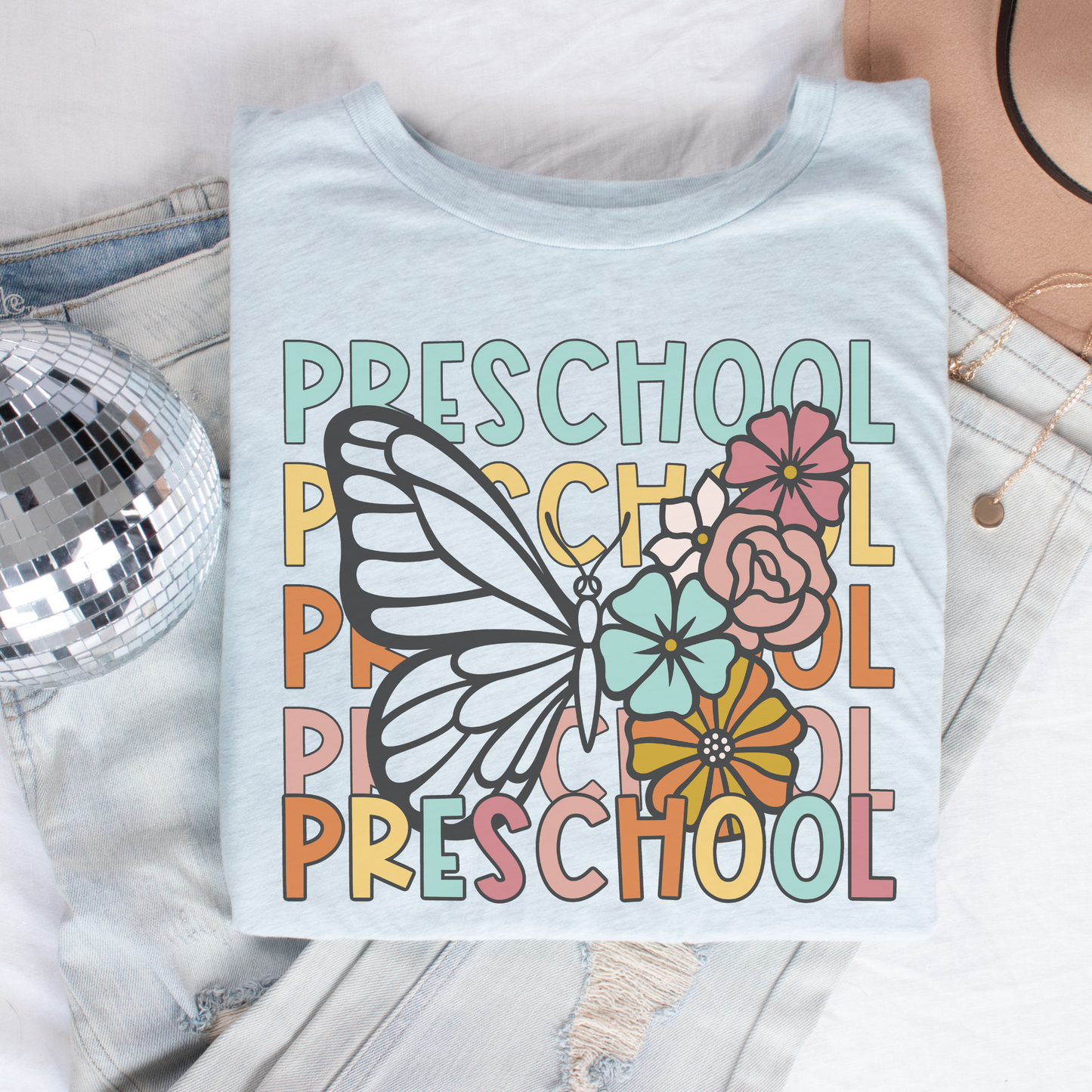 Butterfly Repeat Preschool Shirt