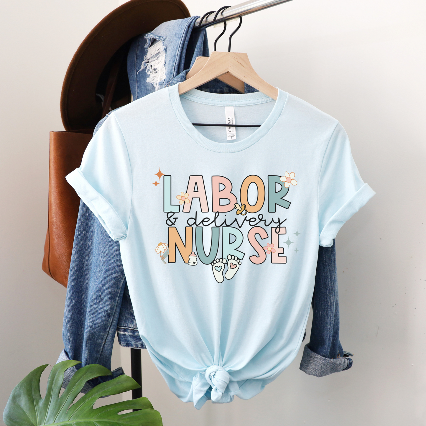 Groovy Labor and Delivery Nurse Shirt